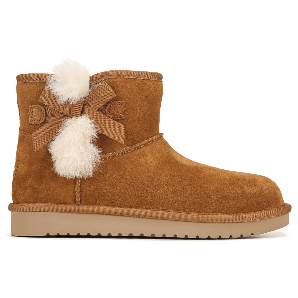 Женские ботинки Ugg Victoria Koolaburra короткие зимние, каштановый — фото 2
