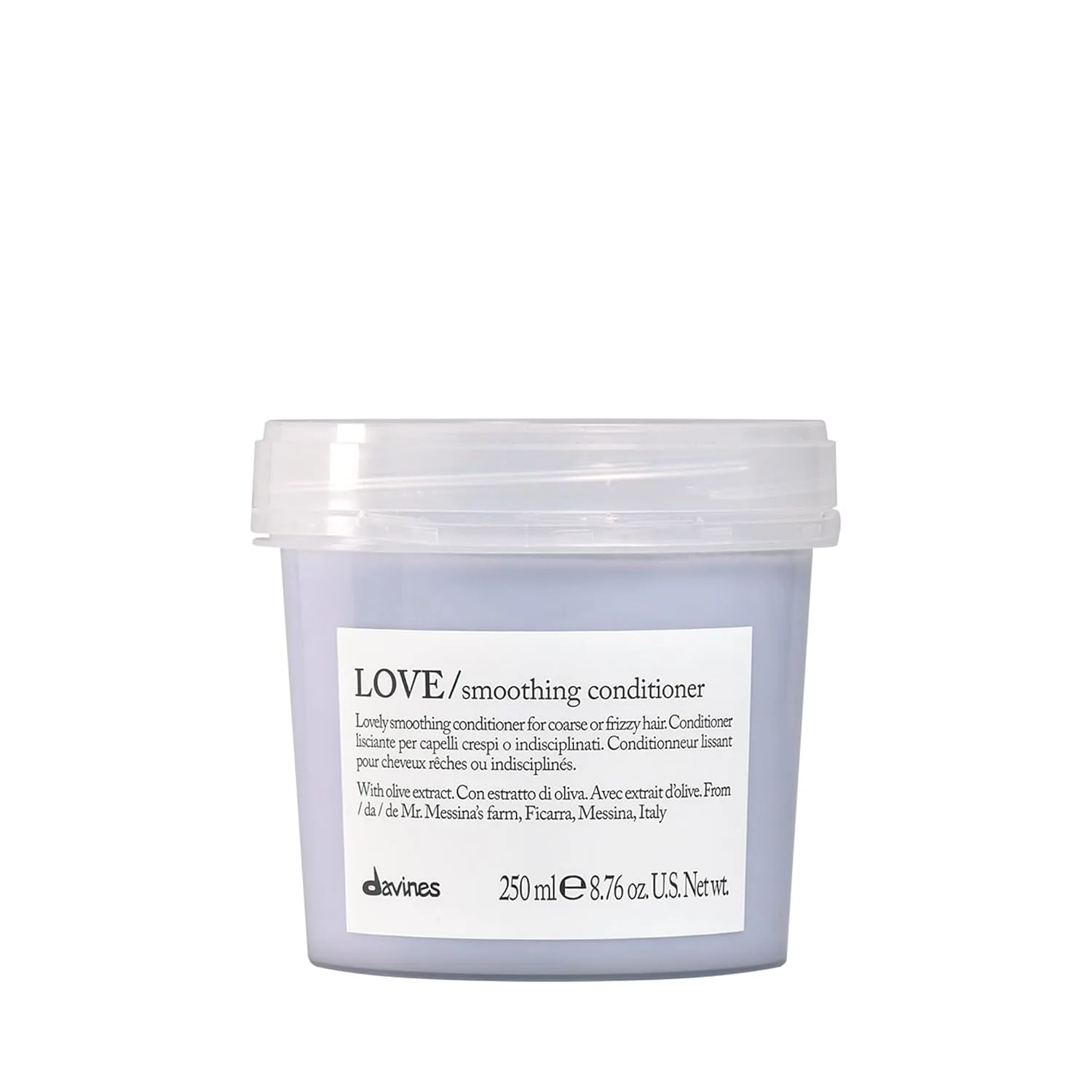 Кондиционер Davines LOVE Smoothing Conditioner, разглаживающая формула для вьющихся и жестких волос, смягчает и питает. 250 мл (1 шт.)
