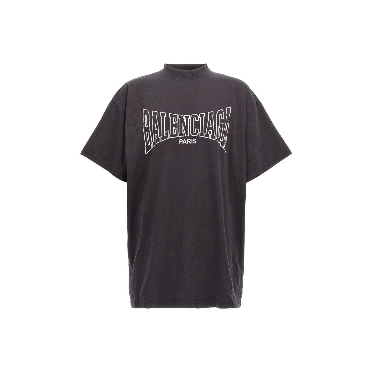 

Футболка оверсайз с логотипом Парижа Balenciaga, черный