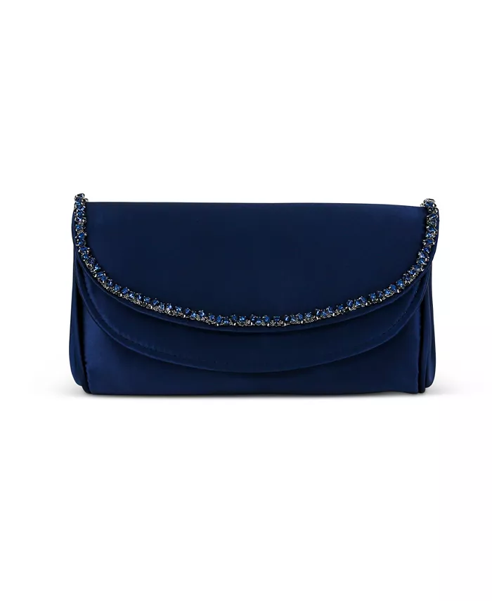 

Женский клатч Talia Double Flap с кристальным ожерельем Jewel Badgley Mischka, розовый