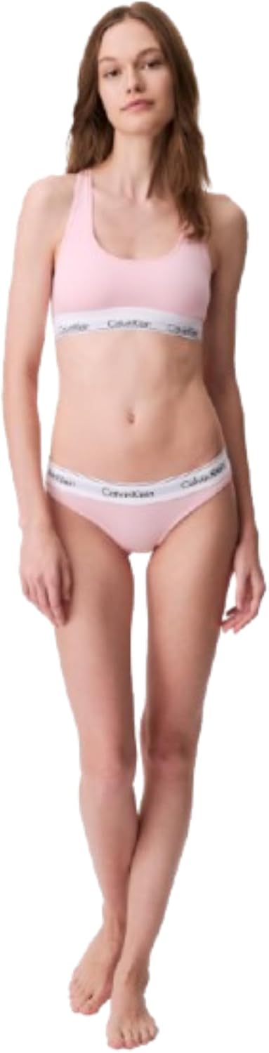 

Женские современные трусики-бикини Calvin Klein из хлопка и стретч-хлопка, Buff Pink
