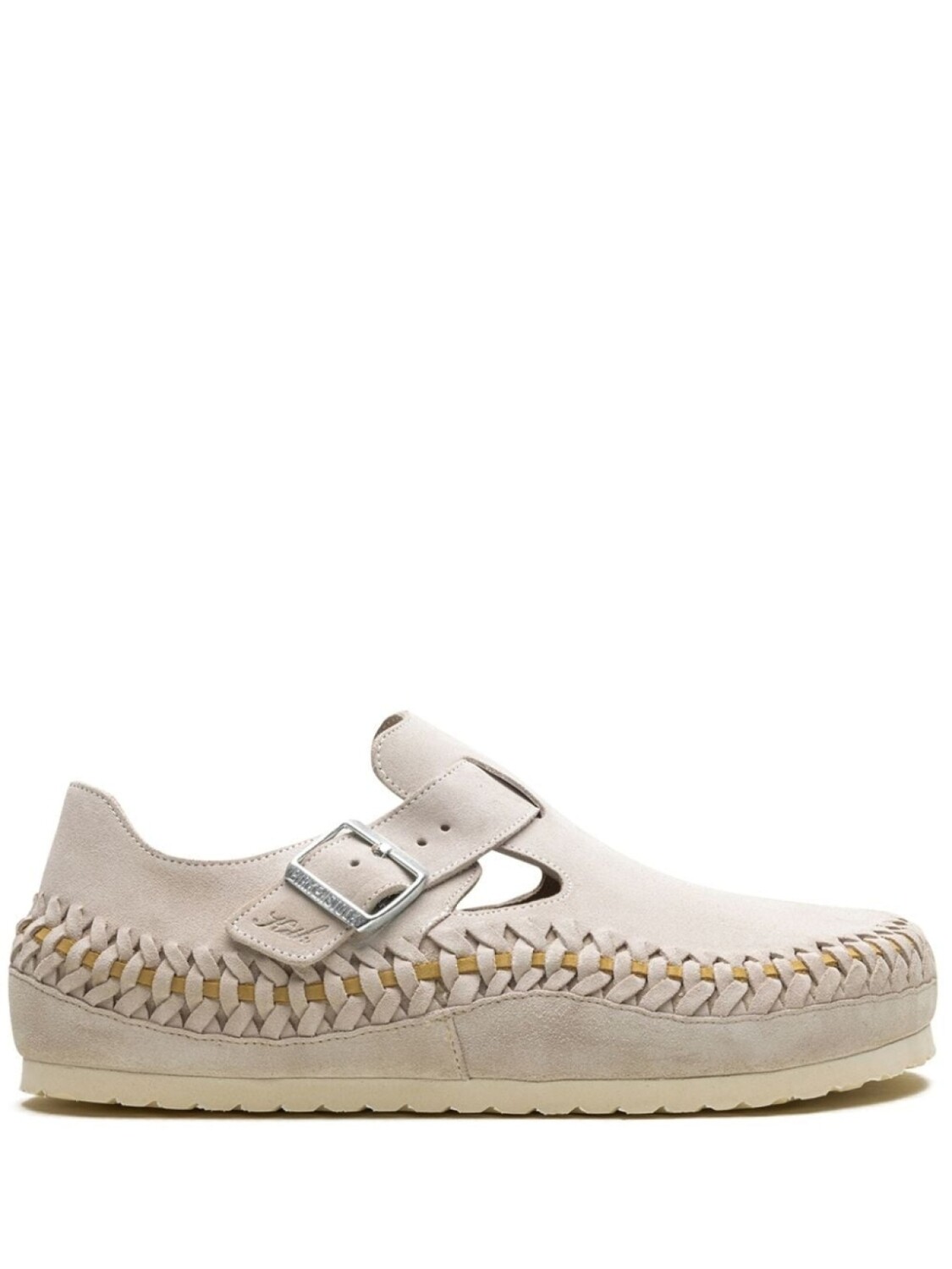 

Birkenstock x Kith London Плетеные сабо "Береза", нейтральный цвет