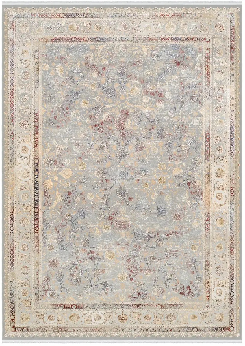 

OCI THE CARPET BRAND "MYSTIC LIMITED" ковер, прямоугольный, с цветочным узором в 3D-эффекте, машинное плетение, вискоза OCI Die Teppichmarke 160х230 см, цвет grau-multicolor