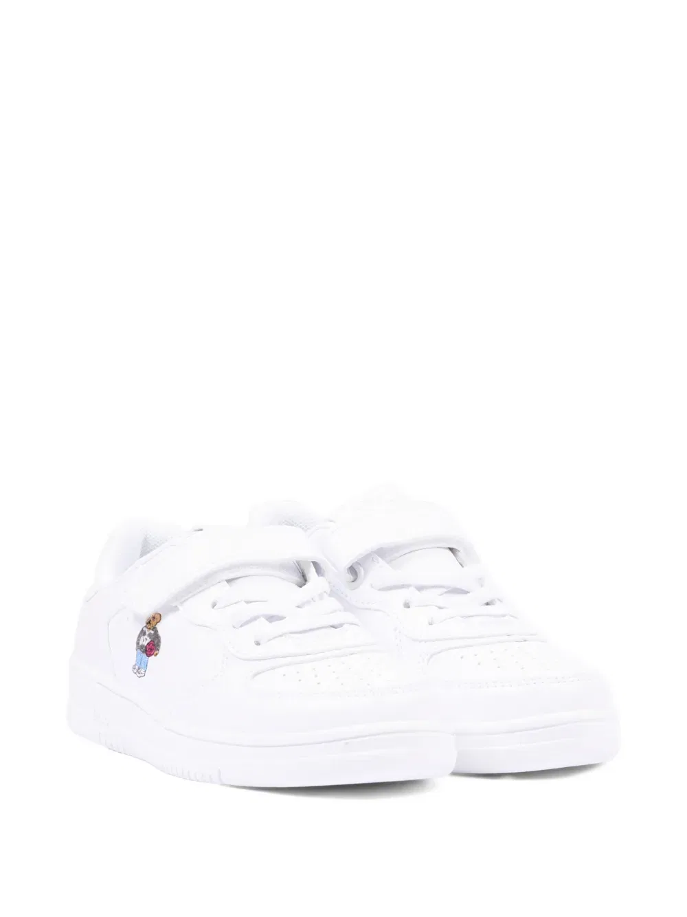 Кроссовки с аппликацией в виде медведя Polo Ralph Lauren Kids, белый