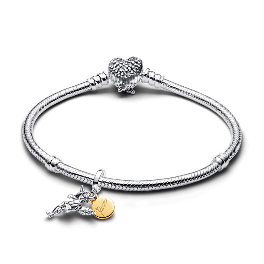 

Подарочный набор Pandora Cupid Charm Bracelet Set, стерлинговое серебро