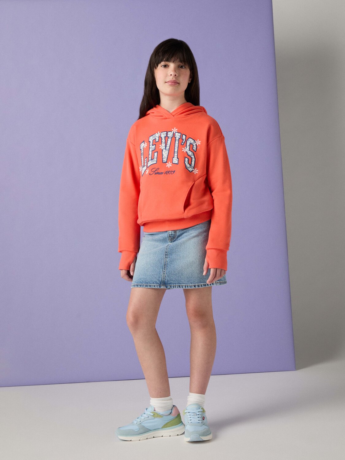 Levi's Kids Юбка в светло-голубом цвете — фото 3