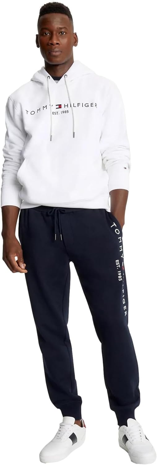 Мужские спортивные брюки с логотипом и карманами TOMMY HILFIGER, размер M, цвет P Navy, French Navy — фото 2