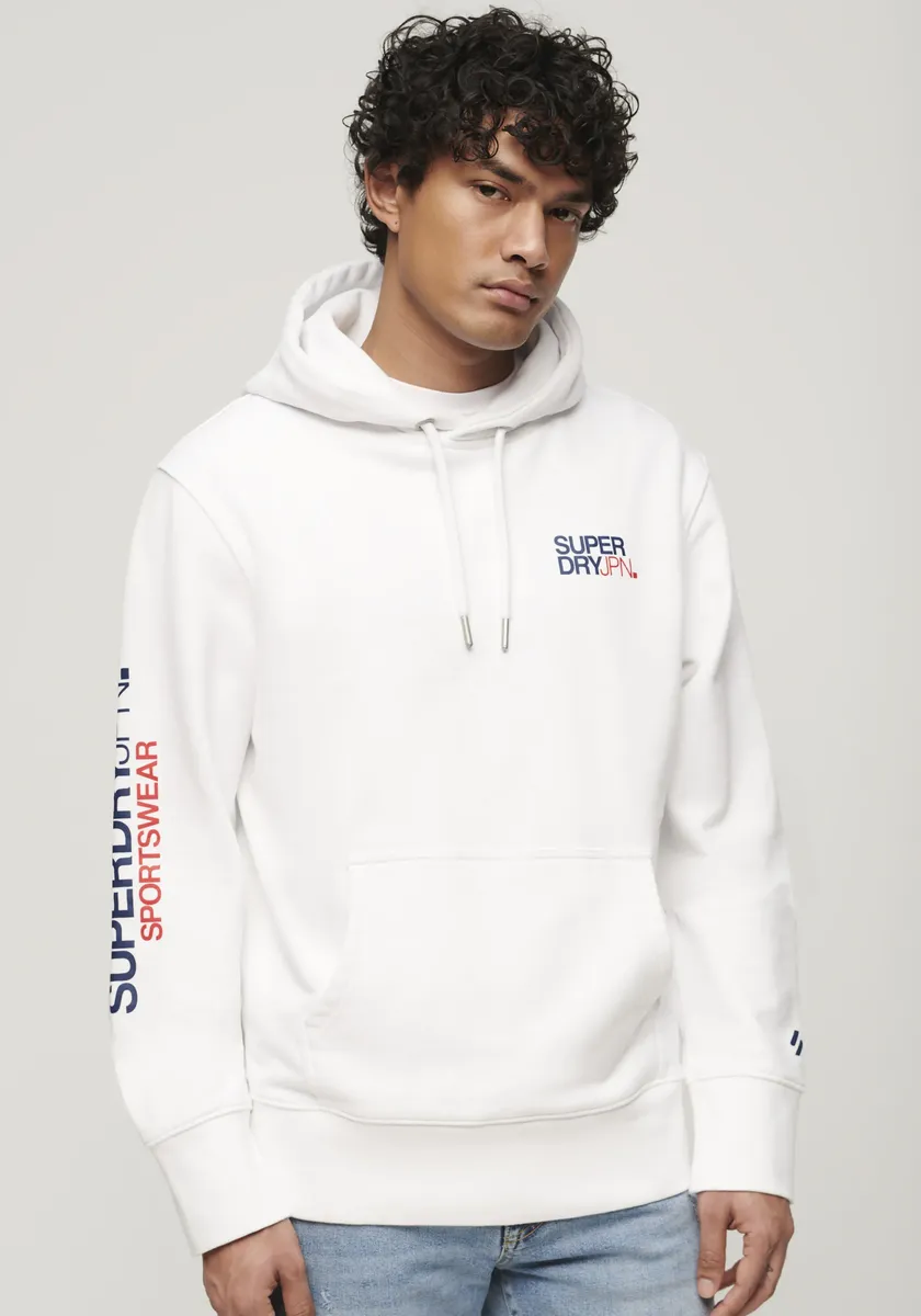 

Толстовка Superdry "SD-SPORTSWEAR LOGO LOOSE HOOD", белый