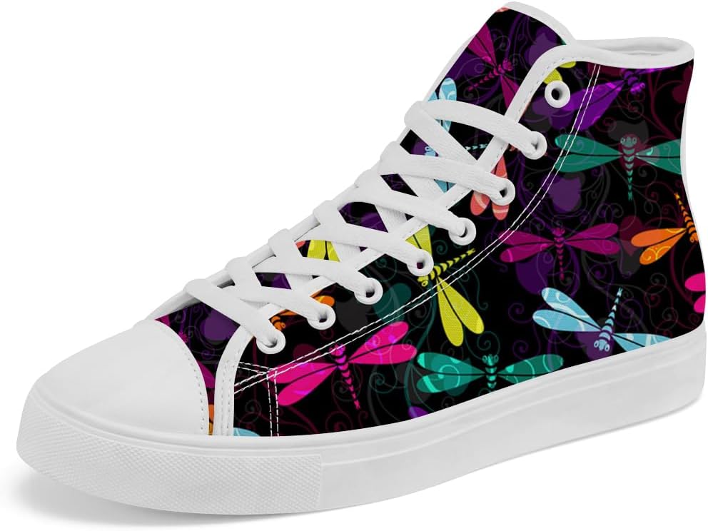 

Кеды на высокой подошве Dragonfly, высокие кроссовки с шнуровкой, повседневная обувь для женщин и мужчин Chebing, 612 Multicolor