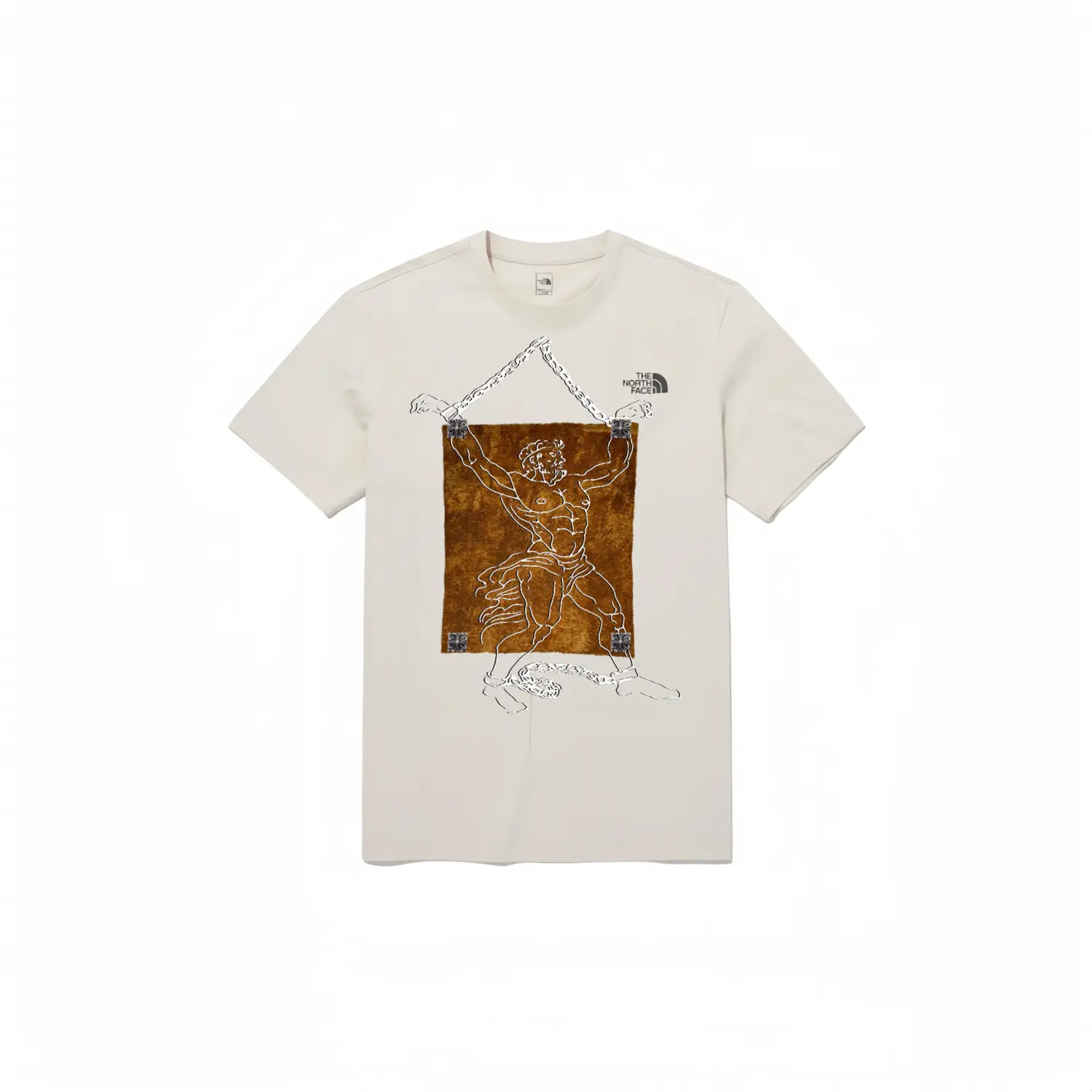 

Футболка мужская бежевая The North Face, цвет Apricot