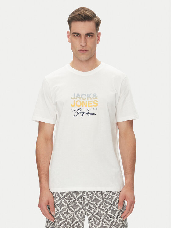 

Футболка обычного кроя Canggu 12281809 Jack&Jones, белый