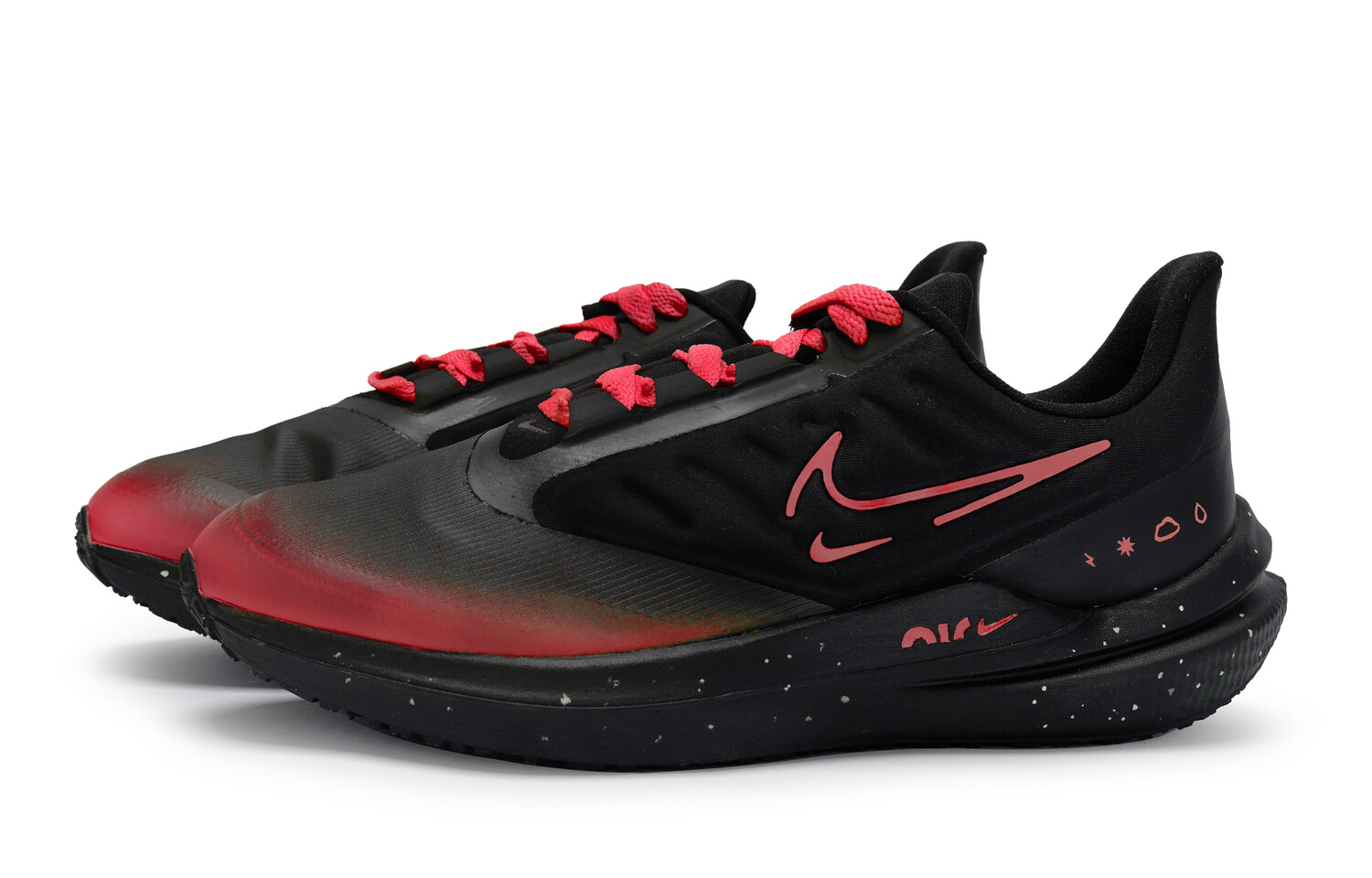 Кроссовки Zoom Winflo 9 мужские с низким верхом белые/красные/черные Nike — фото 3