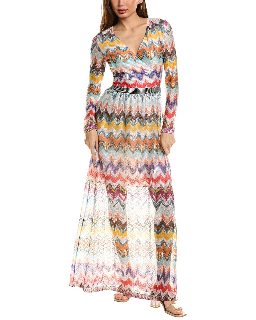 

Платье макси M Missoni, белый