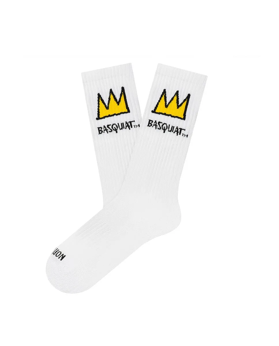 

Мужские спортивные носки Basquiat Crown Jimmy Lion, белый