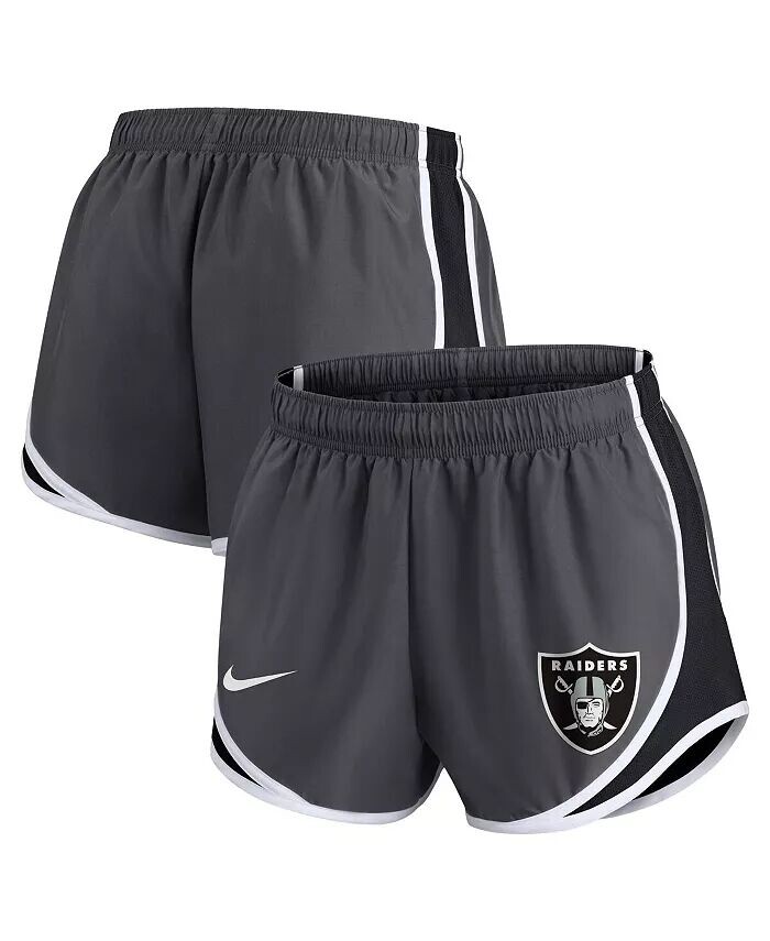 

Женские темно-серые шорты с логотипом Las Vegas Raiders Tempo Nike