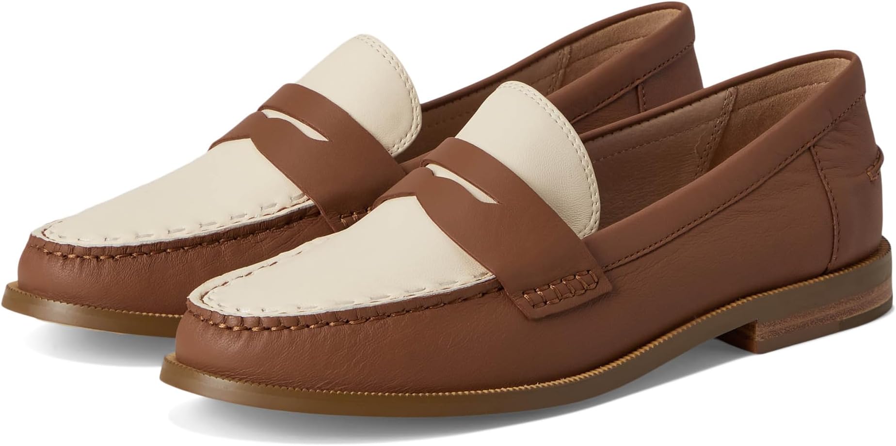 Лоферы Jack Rogers Tipson Penny Loafers - Leather, цвет Luggage/Ivory