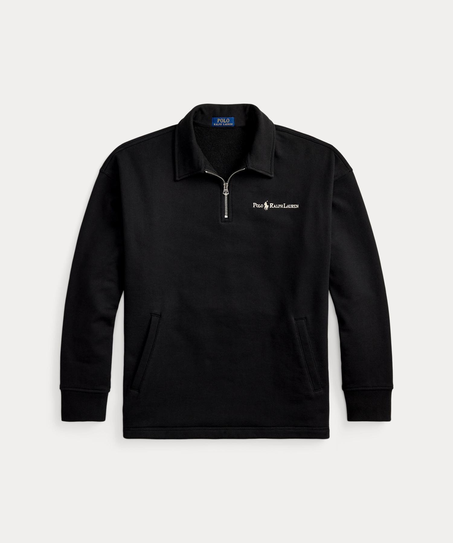 Свободная флисовая толстовка с логотипом Polo Ralph Lauren, 001 Black
