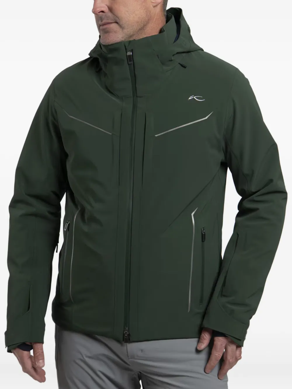 

Куртка с капюшоном и светоотражающими вставками Kjus, зеленый