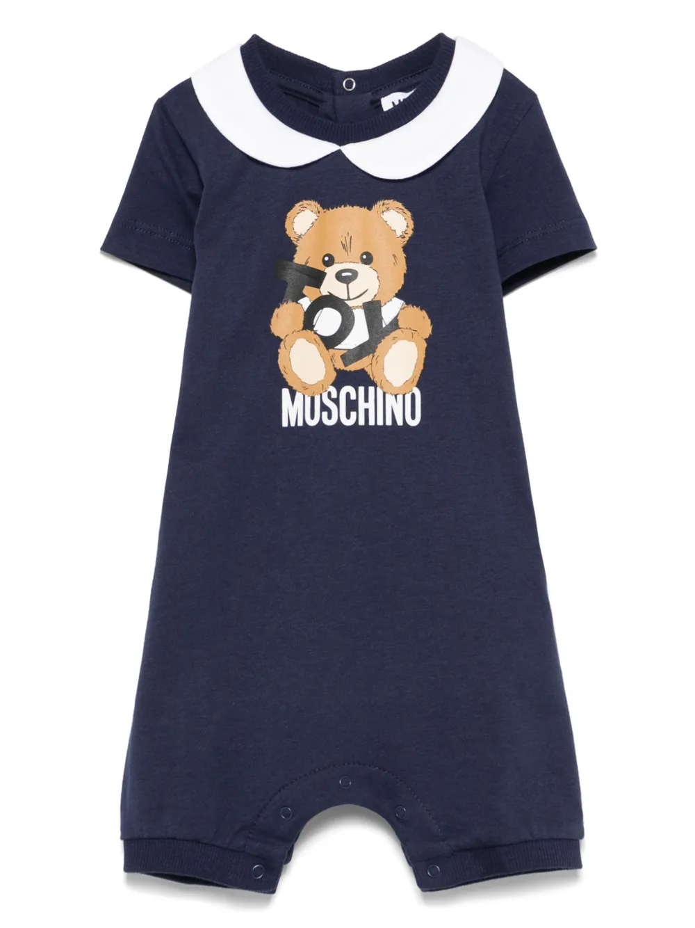 

Ромпер с принтом Moschino Kids, синий