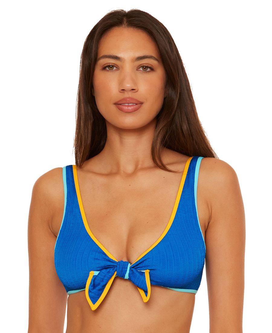 

Женский бикини-топ с текстурой жатая ткань и возможностью трансформации Becca, Ovean