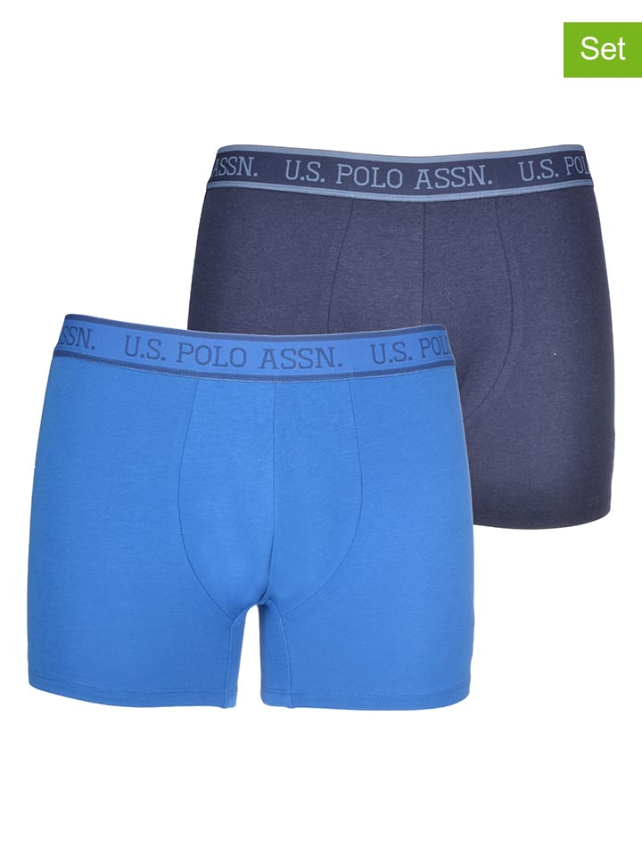 

Трусы боксеры U.S. Polo Assn. 2er-Set: Boxershorts, цвет Dunkelblau/Blau