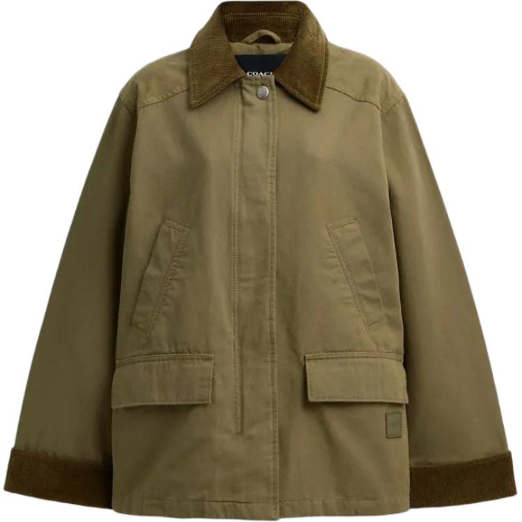 

COACH Куртка женская оливкового цвета, Olive Green