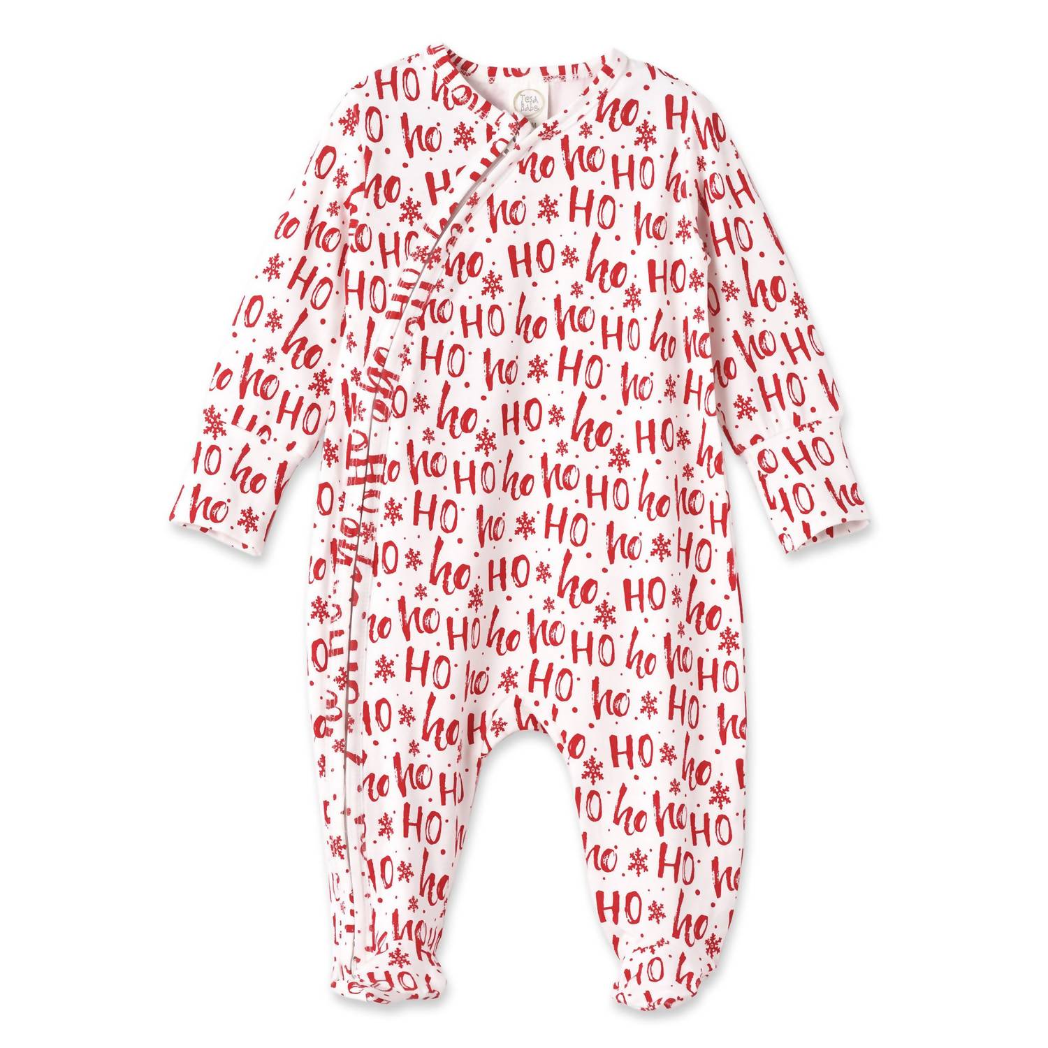 Детский комбинезон на молнии Baby Ho Ho Ho, цвет красный/слоновая кость Tesa Babe, красный/слоновая кость — фото 2