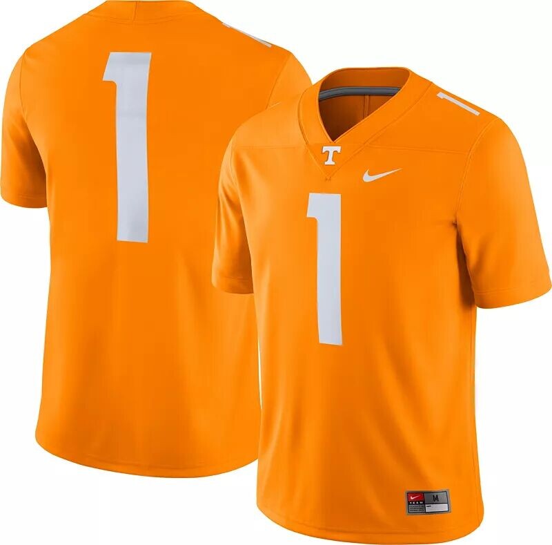 

Мужская футбольная майка Nike Tennessee Volunteers #1 Tennessee Orange Dri-FIT Game