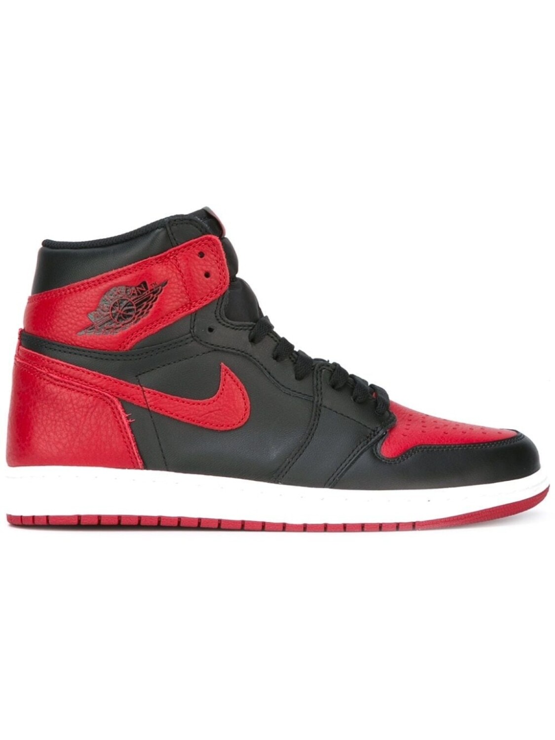 Кроссовки Air 1 Retro High OG Banned / Bred Jordan, красный