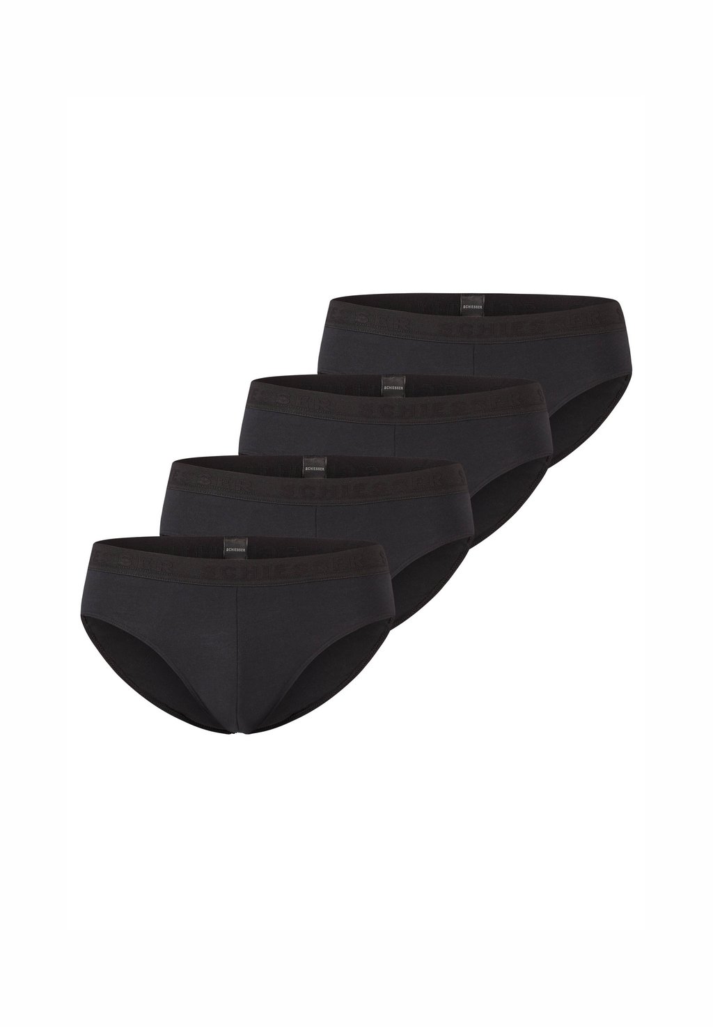 

Трусы-брифы 4ER PACK Schiesser, черный
