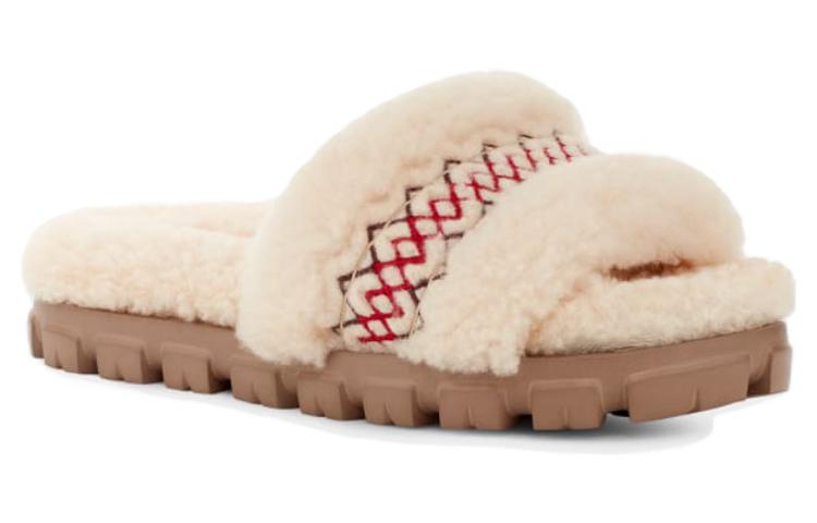 Тапочки (WMNS) UGG Cozetta Slipper Heritage Braid 'Natural' 1143974-NAT, бежевый — фото 4