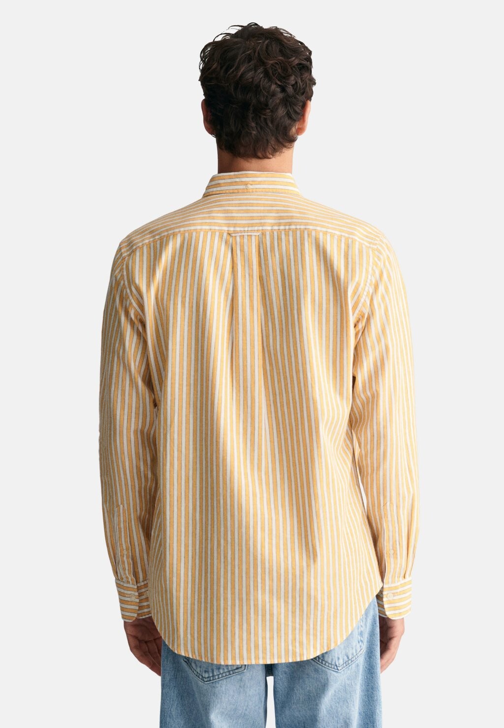 

Рубашка Regular Fit De A Rayas GANT, медально-желтая
