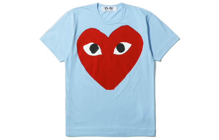 

CDG Play Футболка Comme Des Garcons Play Pastelle с красным сердцем