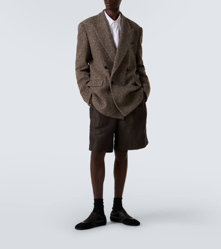 Кроссовки из замши с кожаными вставками Dries Van Noten, Black — фото 2