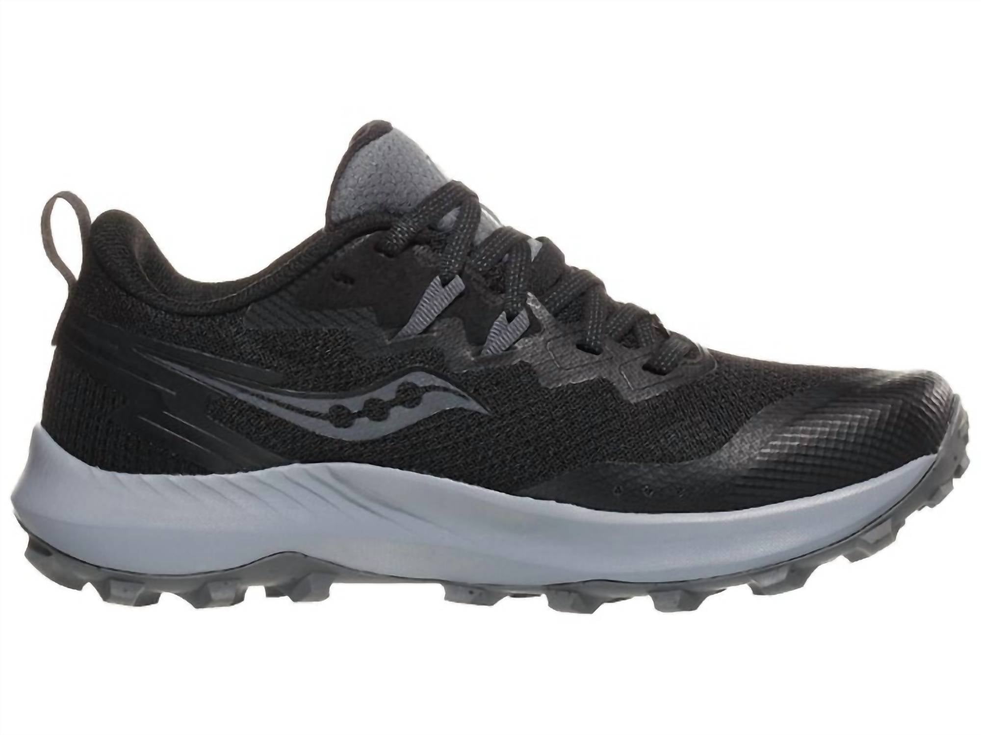 Женские кроссовки Peregrine 14 черные/угольные SAUCONY