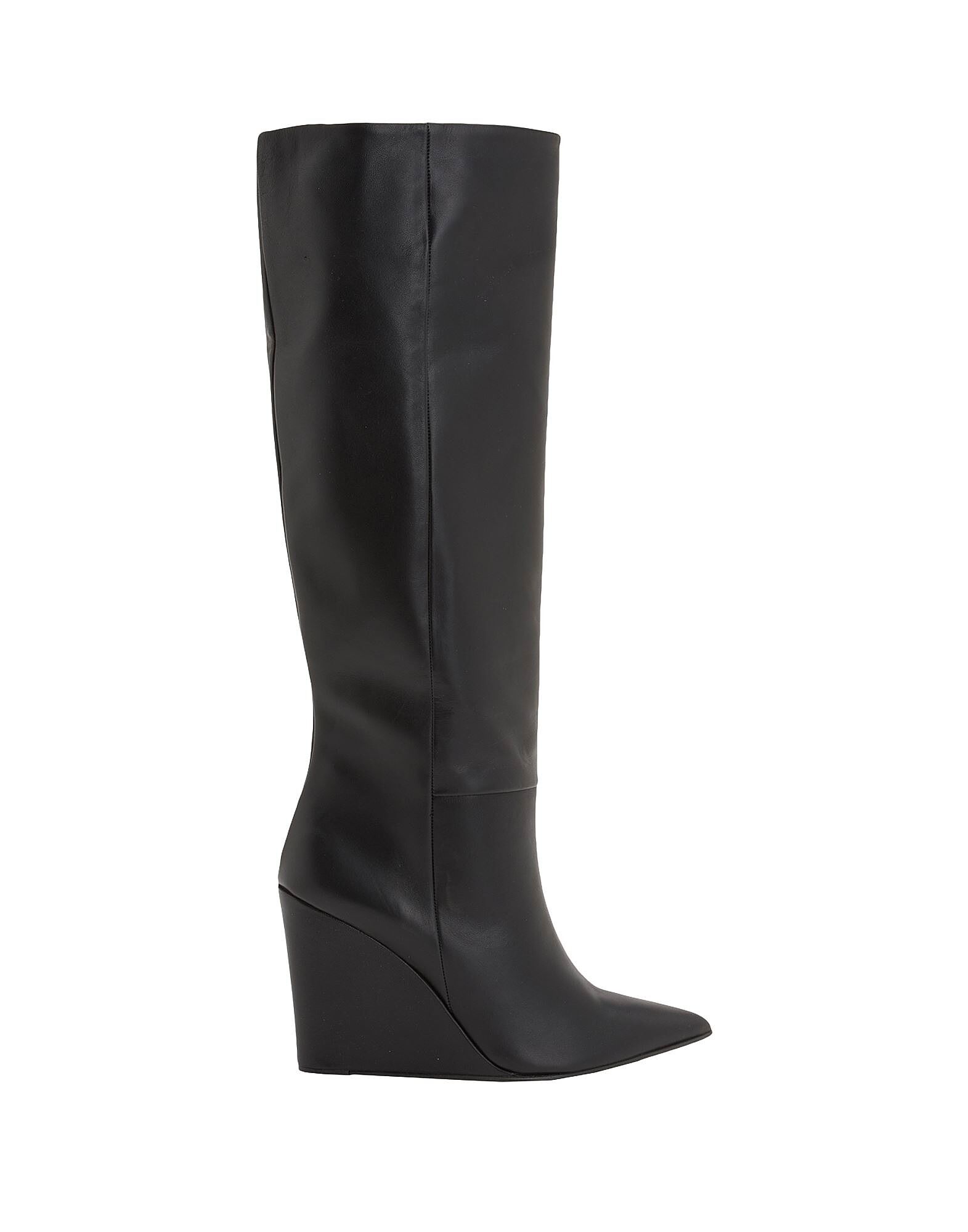 Ботинки Leather Pointed-Toe Platform Boots 8 By Yoox, черный