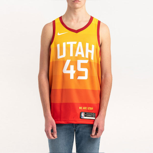 Спортивная футболка nba city limited sw fan edition 19-20 season utah jazz 4 no. 5 basketball jersey/vest orange Nike, оранжевый — фото 4