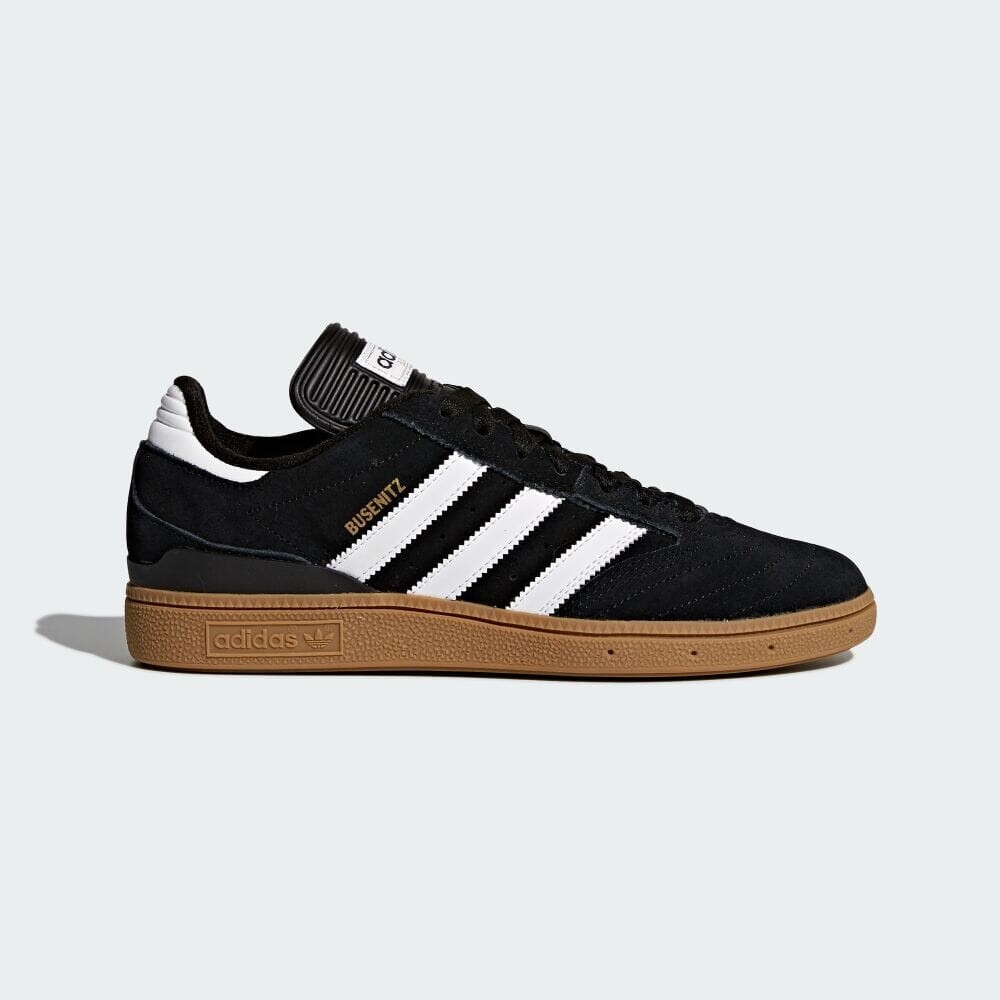 

Кроссовки Adidas BUSENITZ, цвет Black/White/Gold Metallic