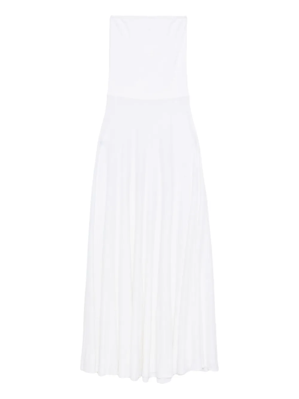 

Платье макси без бретелей Alaïa, белый