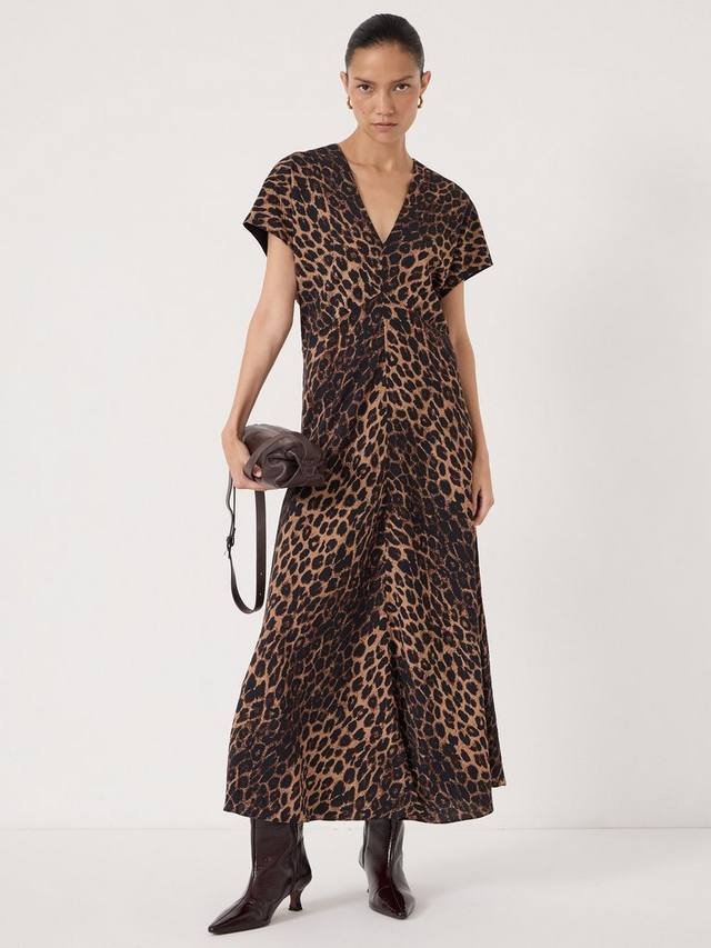 

Платье макси Grace Air Flow с леопардовым принтом HUSH, Brown/Multi