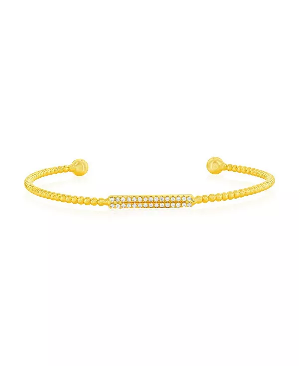 

Браслет из стерлингового серебра с фианитами Simona, gold