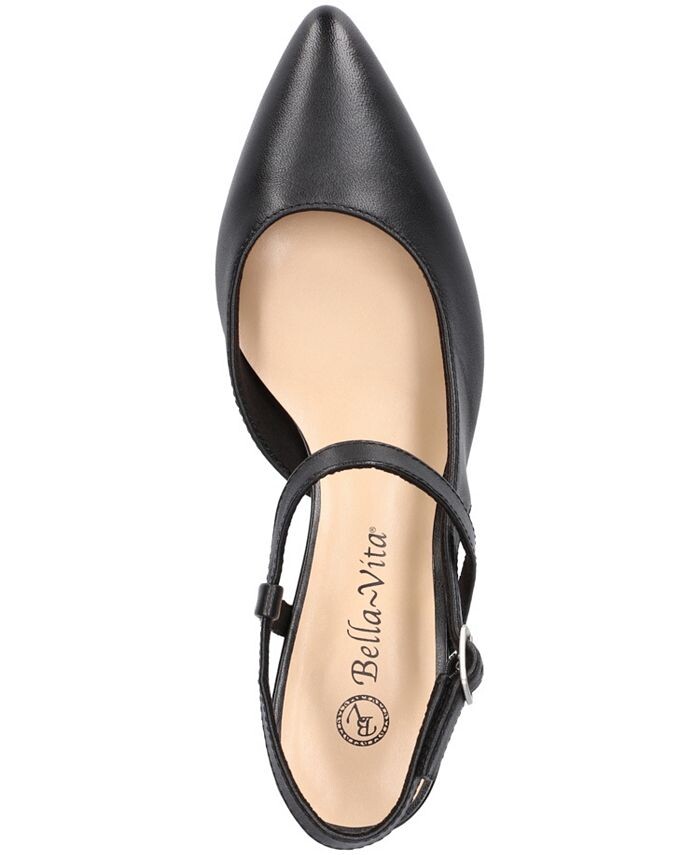 Женские туфли-лодочки Kayce с открытой пяткой Bella Vita, цвет Black Leather — фото 4