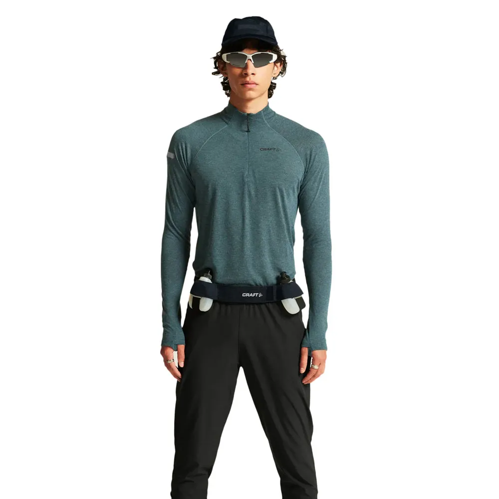 

Лонгслив Craft Adv subz wool 3 half zip, синий