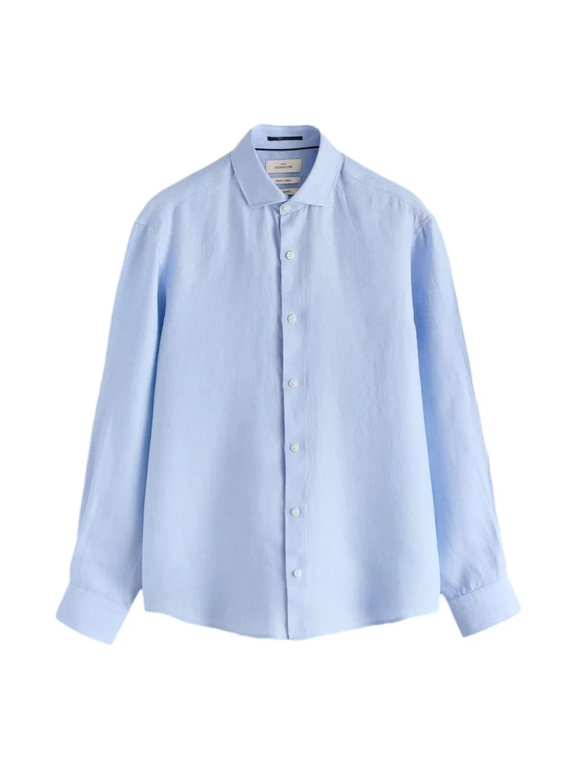 Рубашка Next Regular fit Button Up Shirt Signature светло-голубого цвета