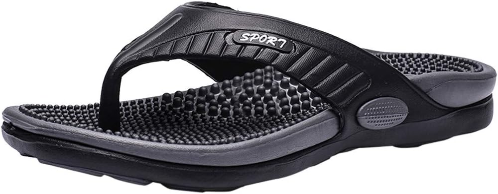 

Мужские повседневные пляжные шлепанцы, летние сандалии, тапочки для дома, размер 14, 8.5 Generic, черный