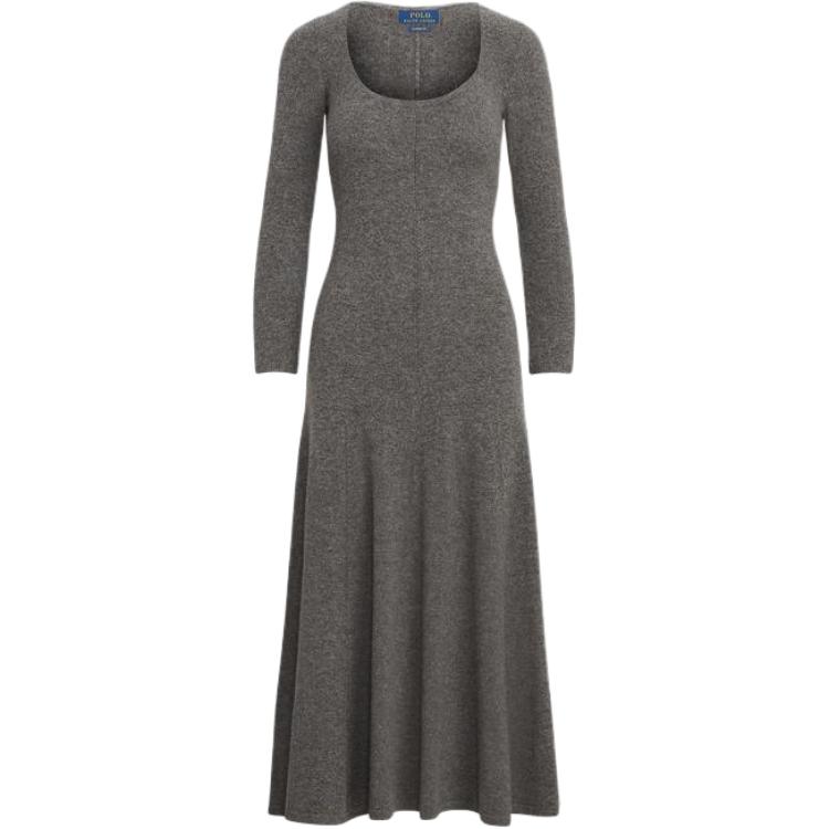 

Polo Ralph Lauren Женское платье с длинными рукавами, серое