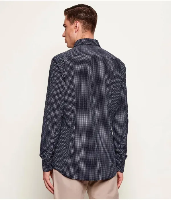 Футболка P-HANK-SK-261 custom slim fit Boss, темно-синий — фото 3