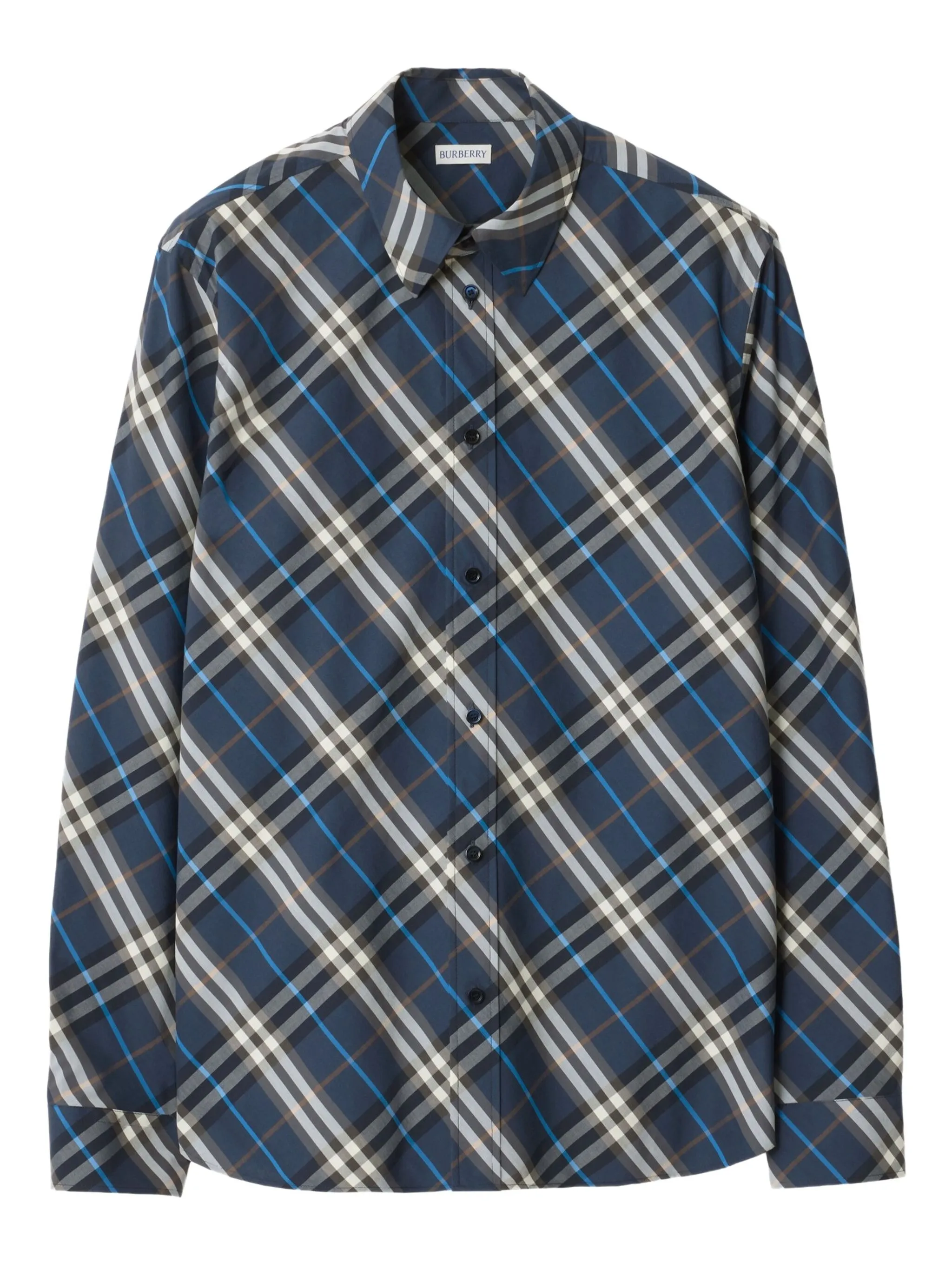 

Рубашка в клетку Burberry, синий