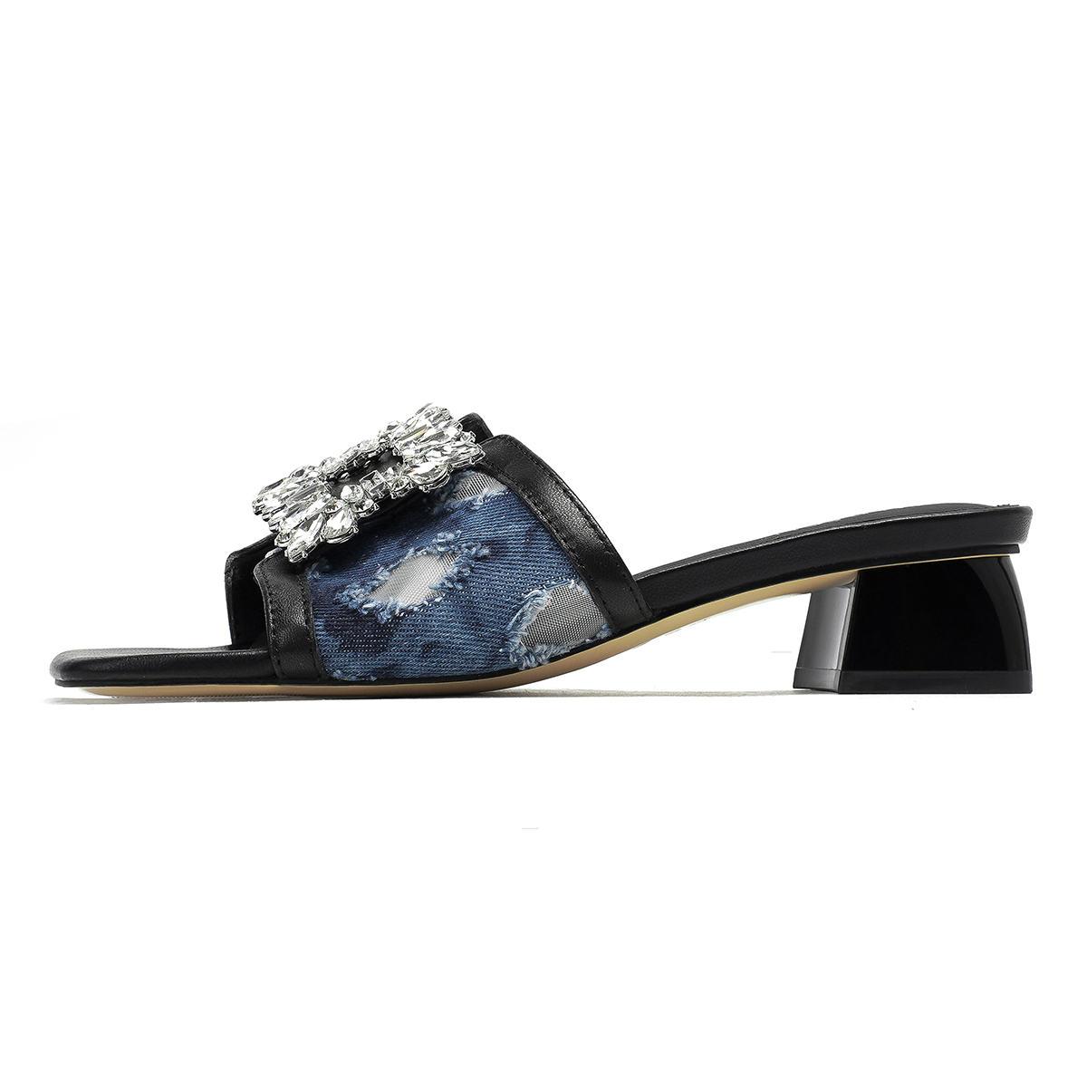 HARSON Женские противоскользящие шлепанцы Blue Black, цвет Blue Black