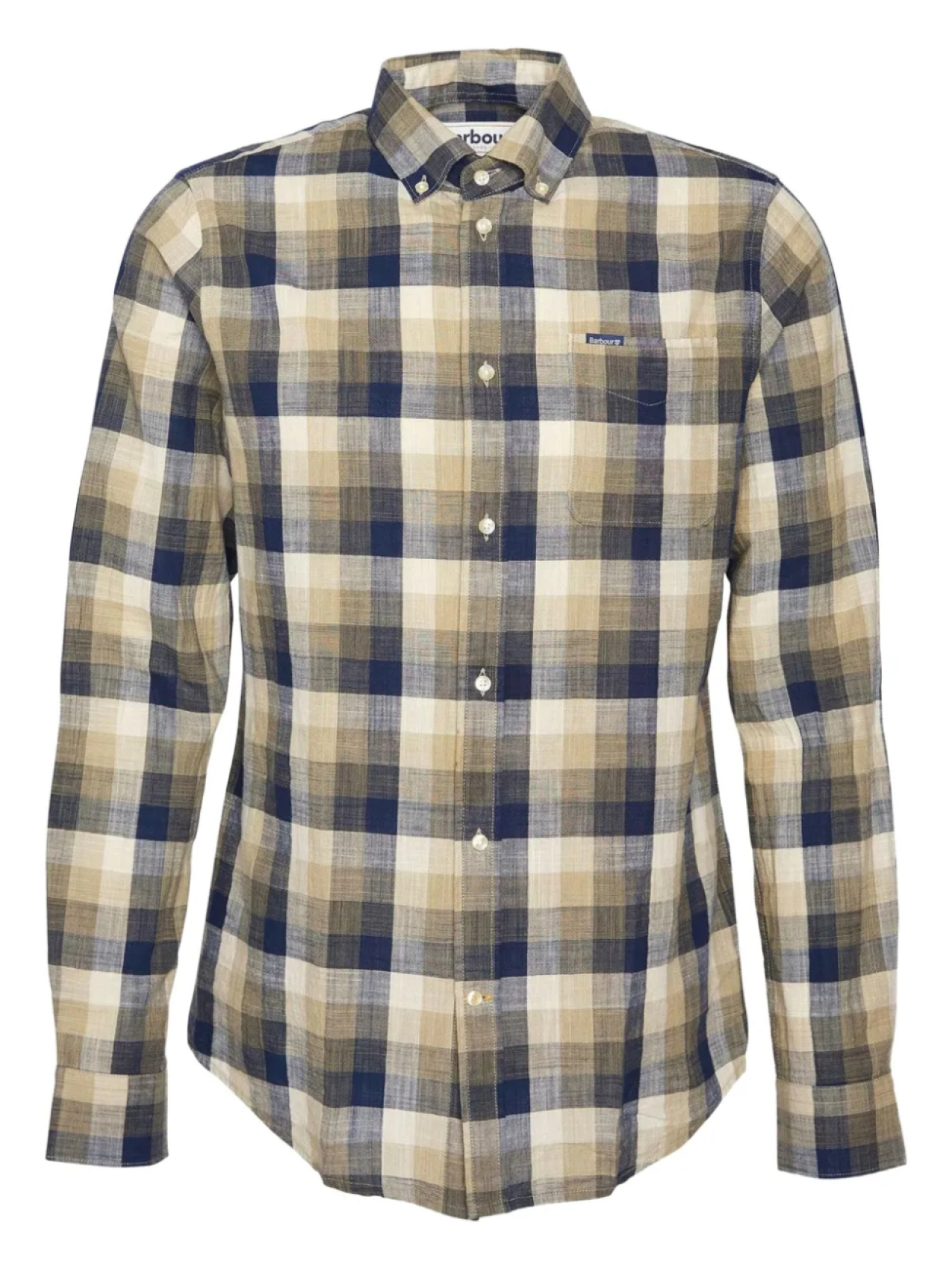 

Клетчатая рубашка на пуговицах Barbour, синий